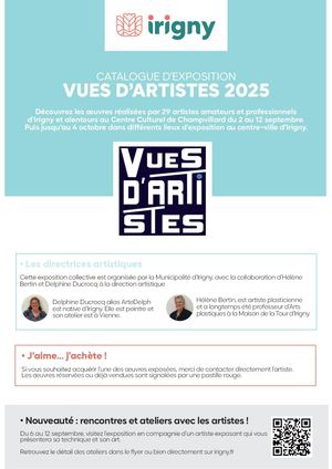 Catalogue Vues d'artistes 2025