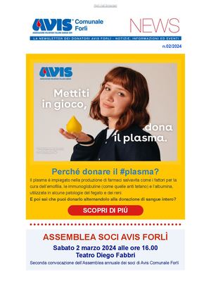Newsletter Avis Comunale Forli