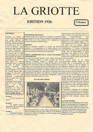 La Griotte 1926