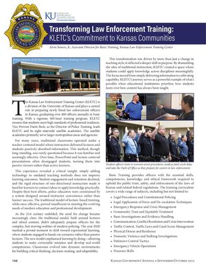 Kansas Cle Calaméo - Transforming Law Enforcement Training: KLETC’s Commitment to ...