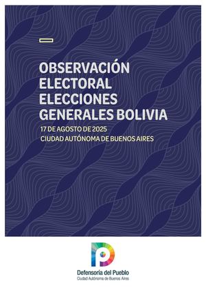 Observacion Electoral Elecciones Bolivia