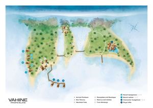 Vahine Private Island - Resort Map