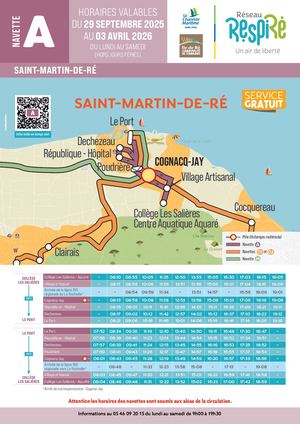 Navette A - Hiver 29/0925 au 03/04/26