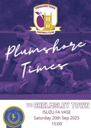 8. Pershore Town Programme FA Vase 20th September 2025 Vs Chelmsley Town