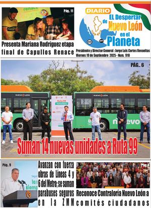 Periodico Nuevo Leon 19 Septiembre