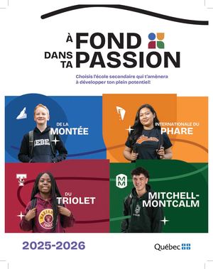 Brochure des écoles secondaires 2025-2026