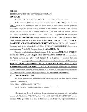 Caso Judicial De Dicha Clica