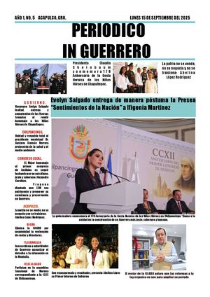 Periodico Lunes 15 De Septeimbre Del 2025 P Digital