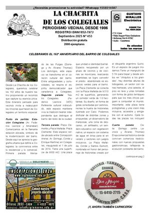 Periódico La Chacrita De Los Colegiales Edición Septiembre 2025