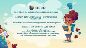 Actividad 4 Formulación Del Problema De Investigación
