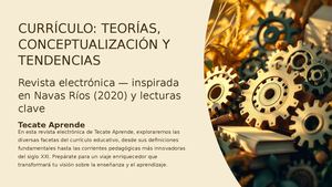 Curriculo Teorias Conceptualizacion Y Tendencias
