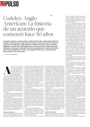 Codelco - Anglo American | La Tercera