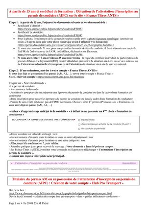 Procédure France Titre