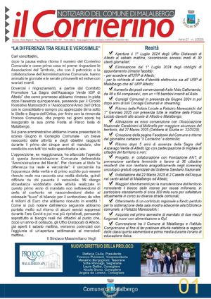 Il Corrierino Settembre 2025. Anno 27 02/2025