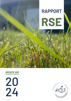 Rapport RSE - Groupe AIM