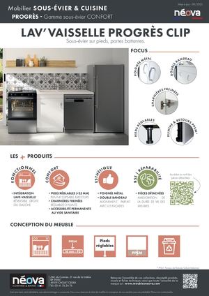 NÉOVA Fiche LAV'VAISSELLE PROGRÈS CLIP
