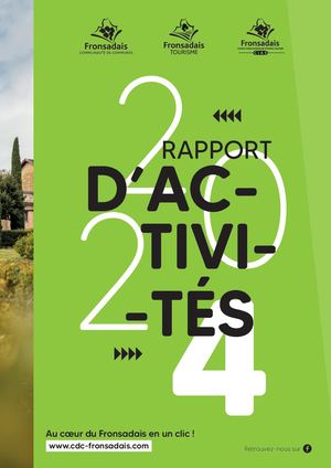 Rapport d'activités 2024 - CDC du Fronsadais