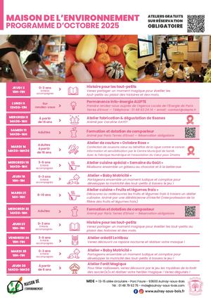 Programme Mde - Octobre 2025