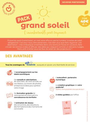 PARTENAIRES - PACK GRAND SOLEIL