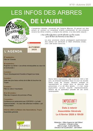 202509 N°10 Les Infos Des Arbres De L'aube