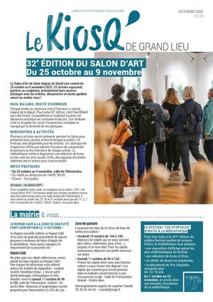 KIOSQUE OCTOBRE 2025