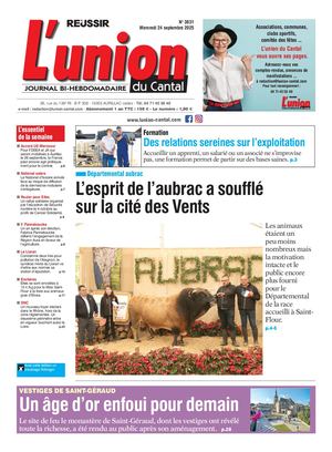 L'union Du Cantal N° 3831