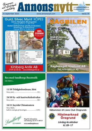 Annonsnytt V39 2025