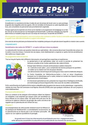 ATOUTS EPSM N°149 - Septembre 2025
