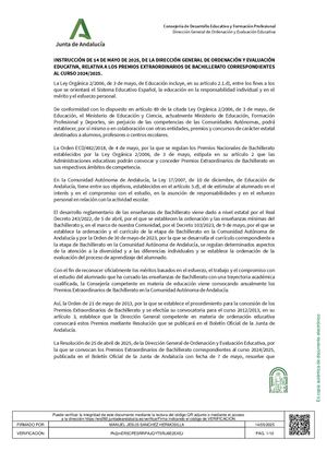 Instruccion14mayo2025premios Extraordinarios Bachillerato