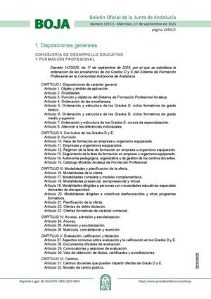 Decreto1472025 17septiembre2025ordenacion Grados De