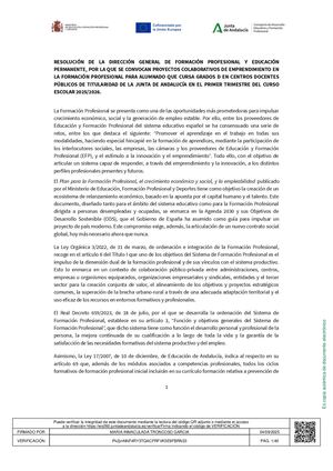 Resolucion Convocatoria Proyectos Grados D2025 2026