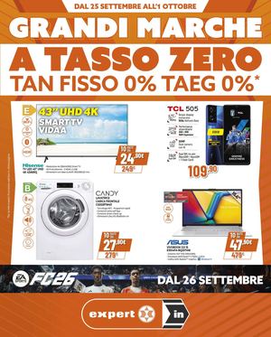 Volantino Expert In Grandi Marchi a Tasso Zero