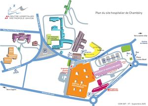 Plan d'accès au site de Chambéry