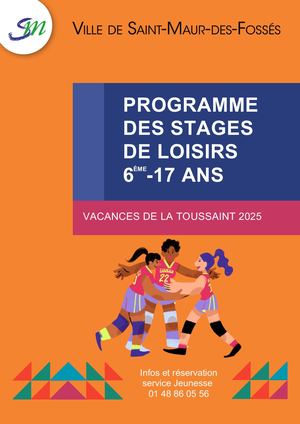 Programme des stages de loisirs jeunesse 13-17ans