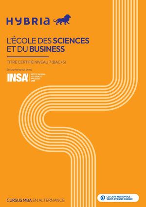 HYBRIA - Programme MBA