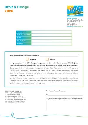 Droit à L'Image 2026