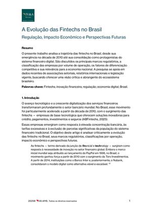◥ A Evolução Das Fintechs No Brasil