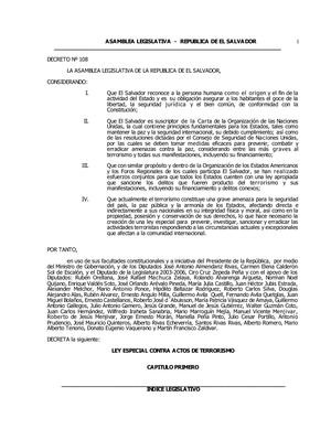 Ley Contra El Terrorismo