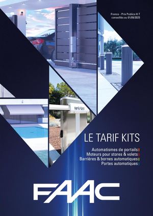 Le Tarif Kits 2025 FAAC V3