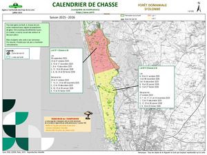 Calendrier chasse Olonne 2025