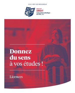 Brochure Licences 2025/2026