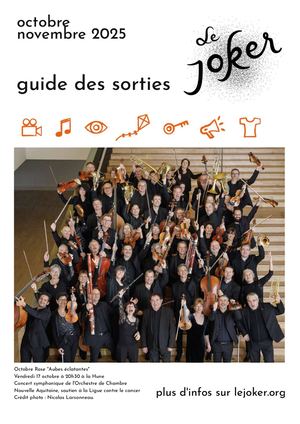 GUIDE DES SORTIES JOKER OCT/NOV 2025