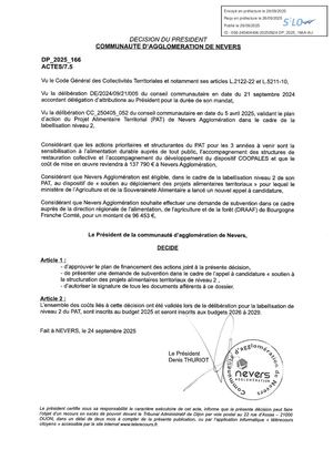 DP 2025 166 Appel Candidature PAT Niveau2