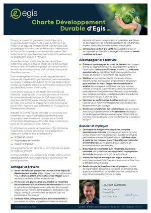 Charte Développement Durable - Egis - Français - 2024