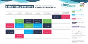 St Rémy-sur-Avre - Planning AquaFitness Petites Vacances
