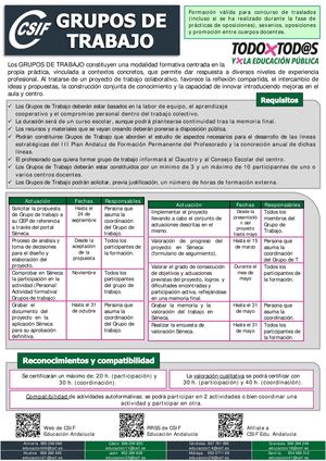 Grupos De Trabajo 2025 2026