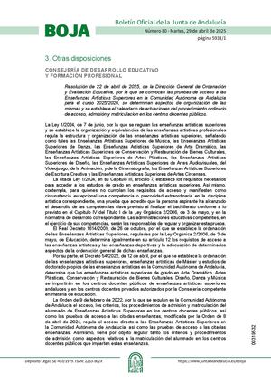 Resolucion22abril2025pruebas Acceso Eas