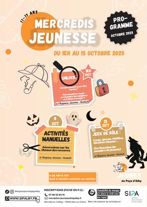Programme Mercredis D'octobre 2025