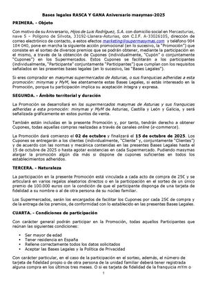 Bases Legales Aniversario Masymas 2025