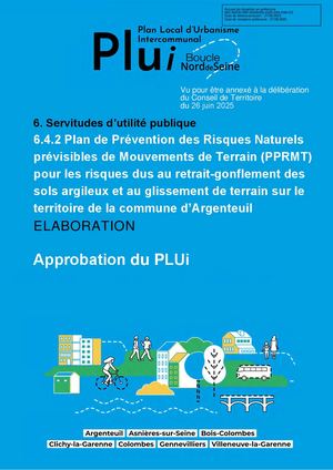 6 4 2 - Argenteuil PPR Glissement De Terrain Et Retrai Gonflement - Approbation